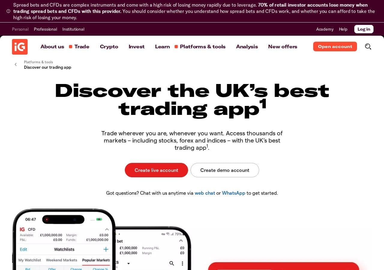 The best trading app in the UK for charts? IG, eToro, Plus500 and Trading 212 compared with a trade plan